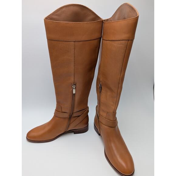 Women’s Vince Camuto Ovarlym Riding Boot Light Brown 6.5M New With Defects - Picture 2 of 7